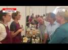 Festival de Cornouaille. Isabelle Assih, maire de Quimper, rend visite aux producteurs du Cornouaille Gourmand.