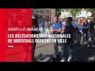 VIDÉO. À Saint-Lô, les délégations internationales de horseball défilent en ville