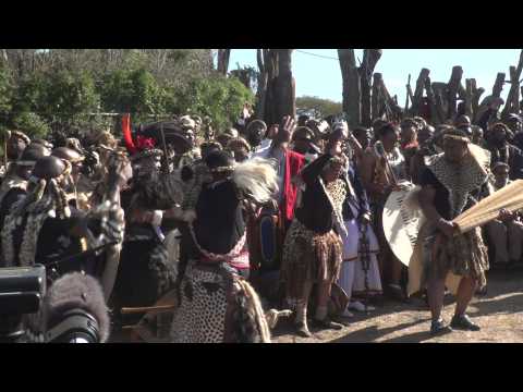 In Nongoma, South Africa, the Zulu people crown their new king