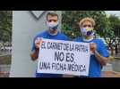 Venezuelans demand massive vaccination against covid-19 in Caracas