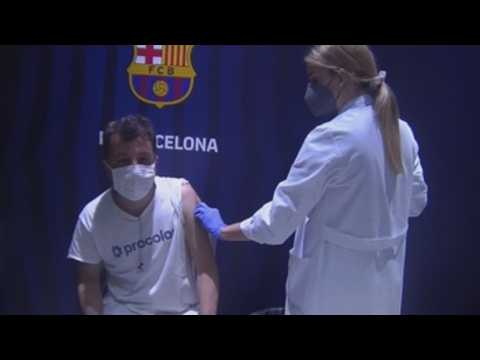 Barça's Camp Nou turned into vaccination point