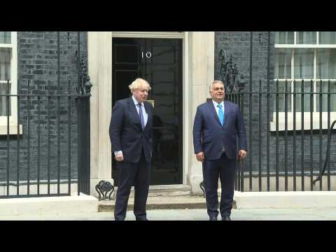 UK's Boris Johnson meets with Hungarian counterpart Viktor Orban in Downing Street