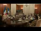 France's Macron meets S. Africa's Ramaphosa in Pretoria - Label : AFPTV - First images - Category : News