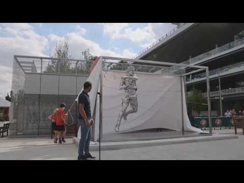 Inauguration of the statue of Rafael Nadal at Roland Garros