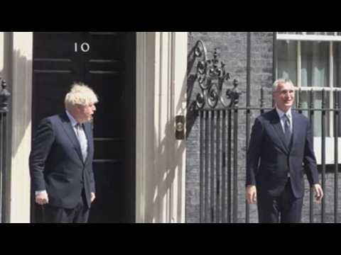 Boris Johnson meets with Jens Stoltenberg at Downing Street