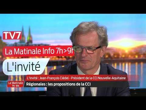 La Matinale | L'invité | Jean-François Clédel, président de la CCI Nouvelle-Aquitaine