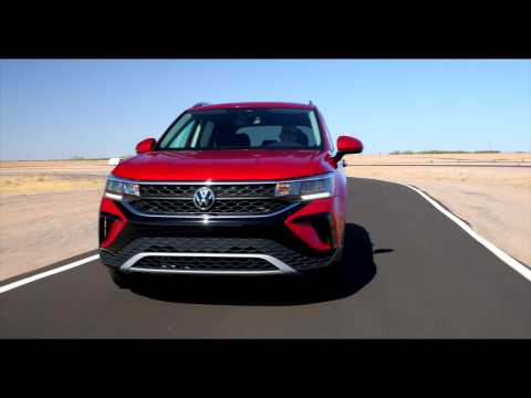 2022 Volkswagen Taos in red Driving Video