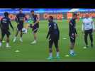 French National soccer team trains before facing Bulgaria