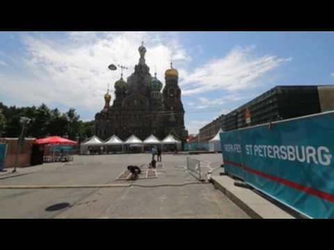 Saint Petersburg finalizes its fan zone for Euro 2020
