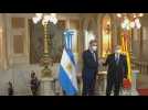 Argentinian President Fernandez welcomes Spanish PM Pedro Sanchez