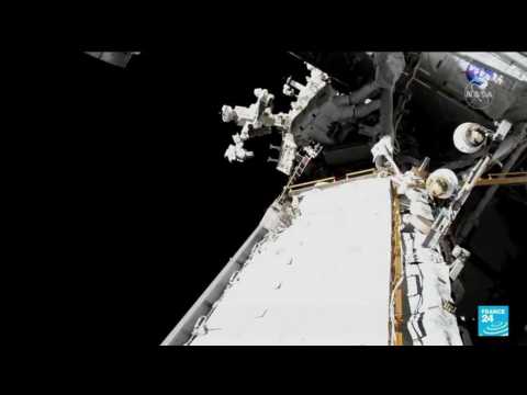 Astronauts Pesquet, Kimbrough tackle ISS solar panel work in new spacewalk