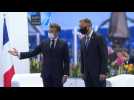 French president Macron meets Polish president Duda at NATO summit