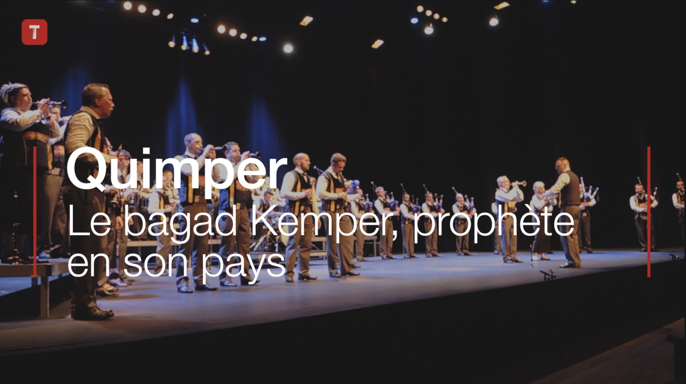 Quimper. Le bagad Kemper, prophète en son pays (Le Télégramme)