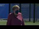 German Chancellor Angela Merkel arrives for NATO summit