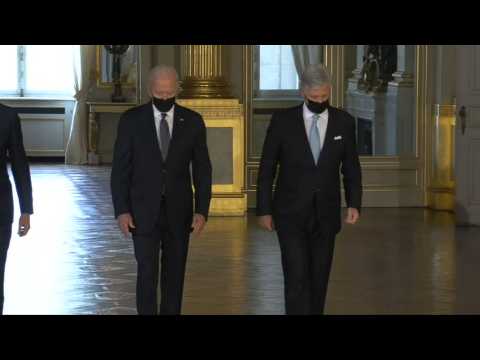 Joe Biden meets Belgian King and Prime Minister