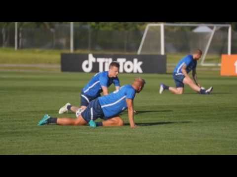 Finland trains in Russia ahead of the Euro 2020