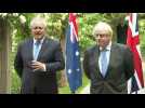 British and Australian leaders announce post-Brexit free trade deal