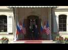 Vladimir Putin arrives at venue for Biden summit