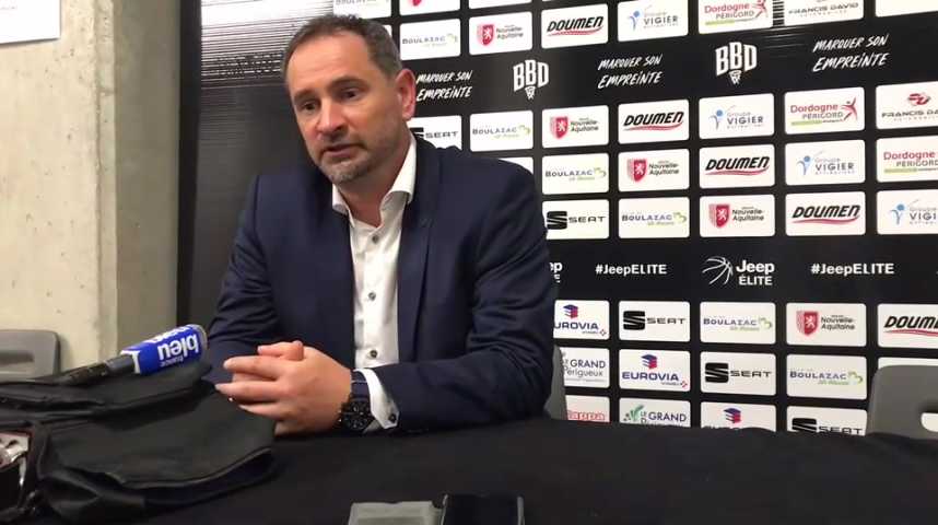 Vidéos Cédric Heitz analyse la défaite du Champagne Basket à Boulazac