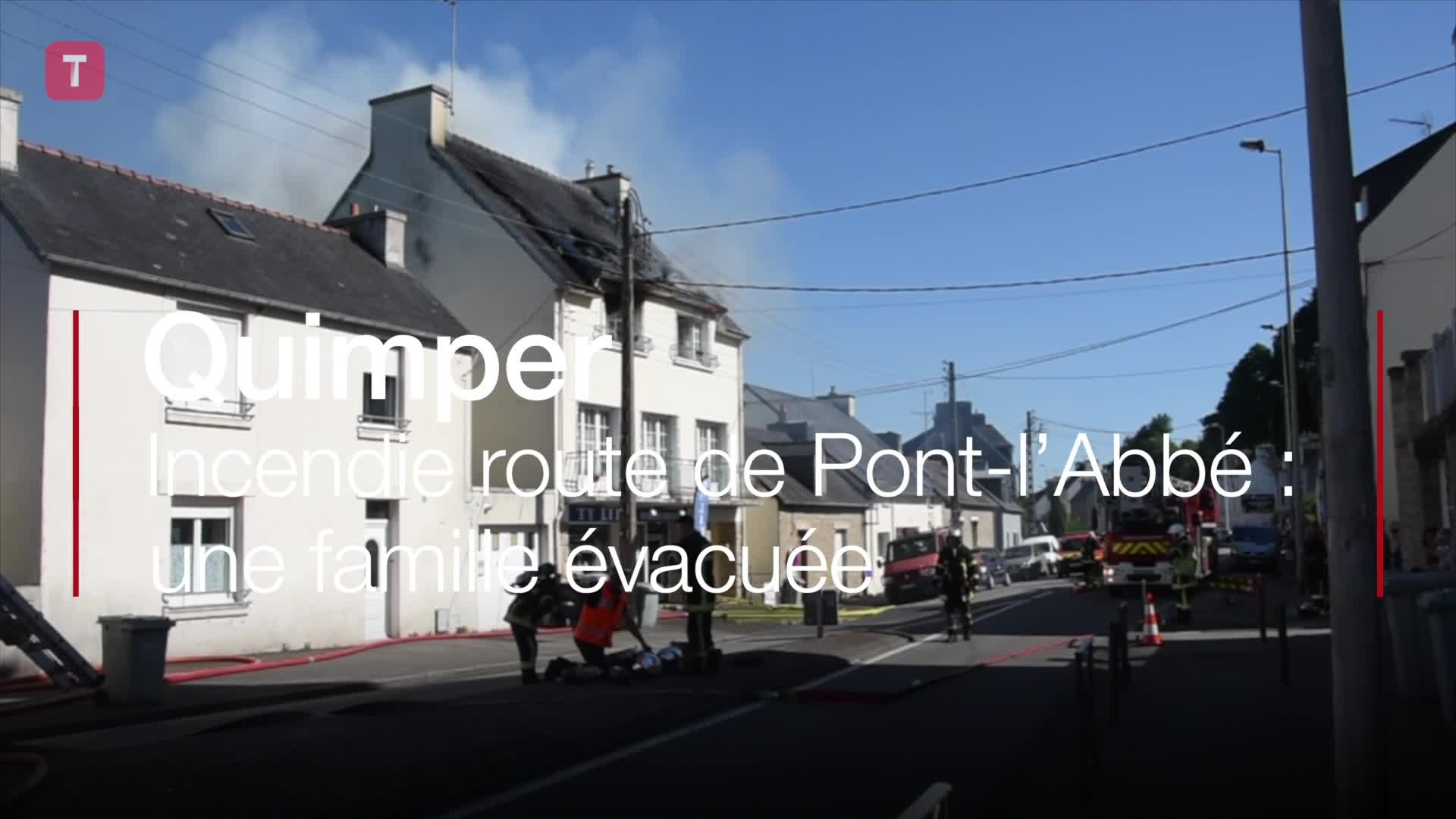 Quimper. Incendie route de Pont-l’Abbé : une famille évacuée (Le Télégramme)