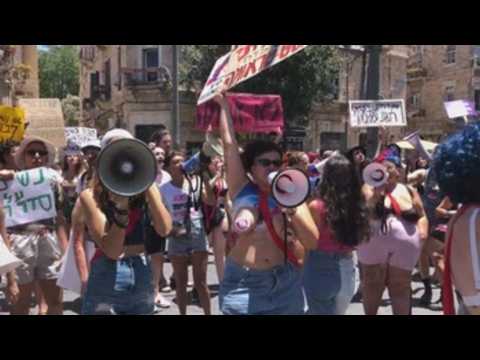 Israeli women march against sexual violence