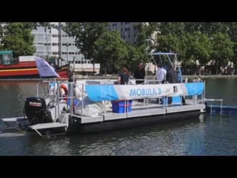French catamaran boat sets sail to clean pollution of Asian rivers