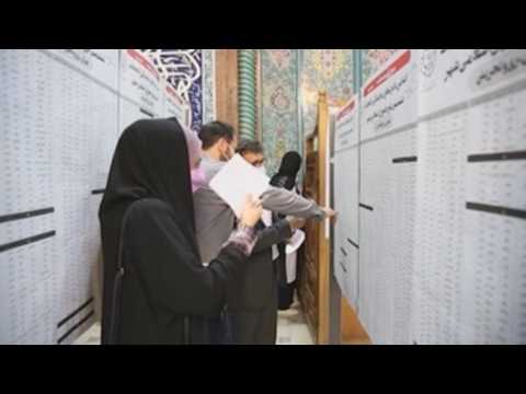 New footage of voting during the Iran presidential elections