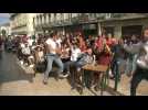 Euro 2020: Portugal fans celebrate goal against Germany