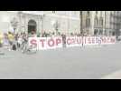 Protests in Barcelona against cruise ships