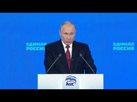 Putin addresses his party congress ahead of polls