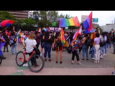 Hundreds of Mexican lesbians, trans women rally for rights in first 'Marcha Lencha'