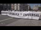 Protest in Madrid to demand the end of coronavirus vaccines patents