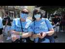 Thousands of Manchester City fans gather in the Porto fan zone ahead of Champions League final
