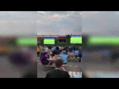 Manchester City's fans gather to watch Champions League final in Porto