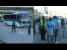 Chelsea bus, fans head to stadium ahead of Champions League final