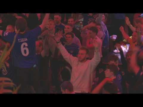 Chelsea fans explode with joy after Champions League title