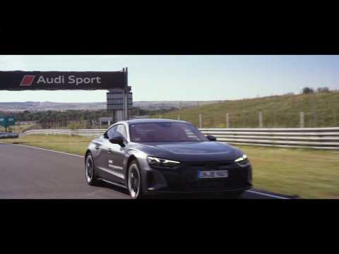 The AUDI RS e-tron GT, protagonist of the challenge "Real Madrid e-tron GT Experience"