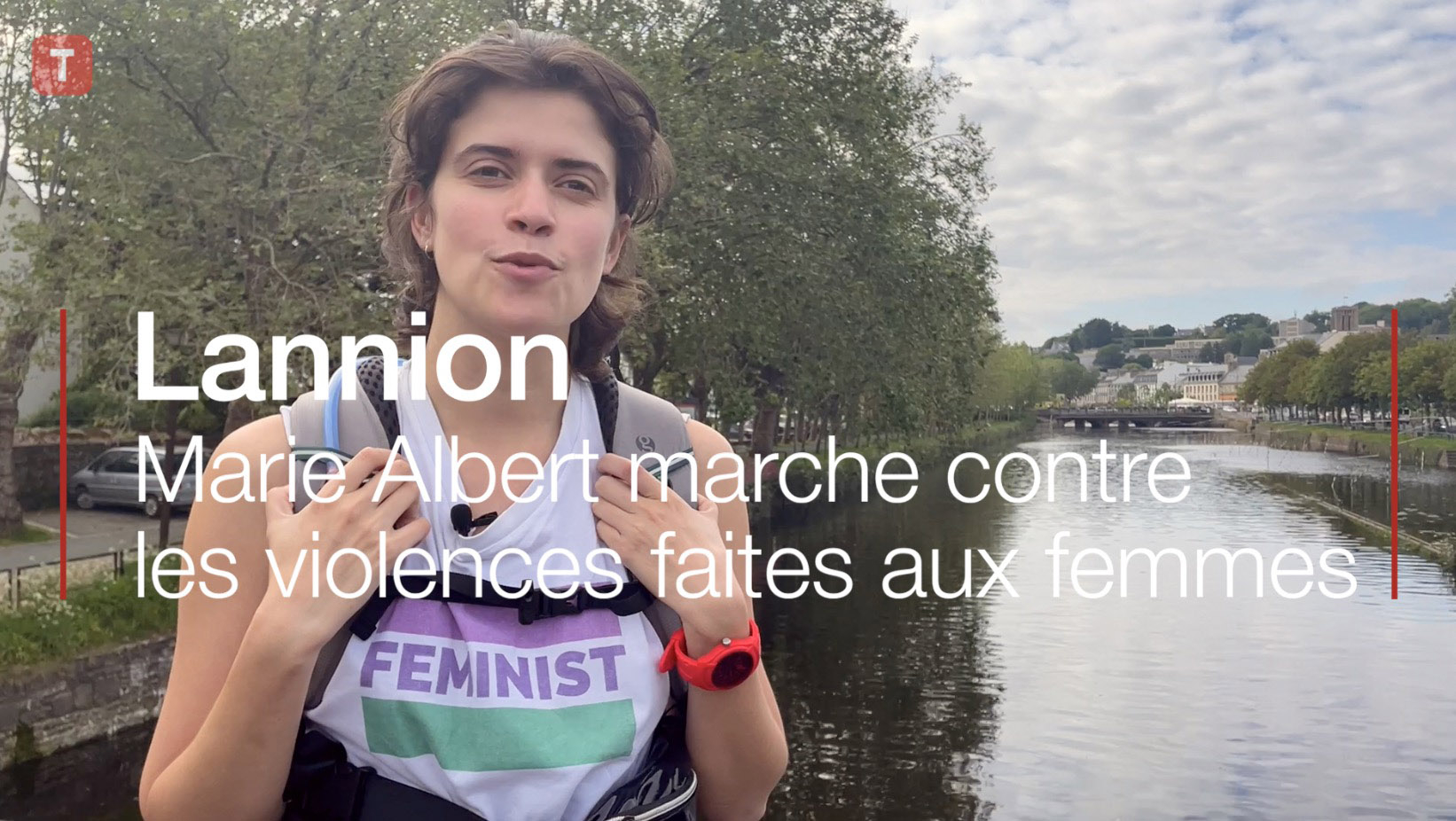 Lannion. Marie Albert marche contre les violences faites aux femmes  (Le Télégramme)