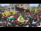 Mass funeral for Palestinian killed in clashes with Israeli forces