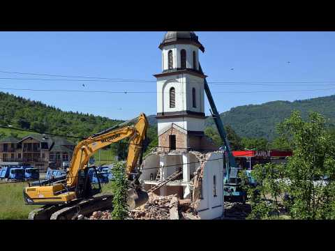 Illegal Bosnia church is torn down after decades-long legal battle