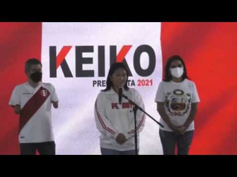 Fujimori calls for "prudence, calm and peace" as Peru's presidential race too close to call