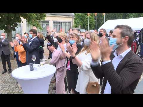 CDU supporters cheer win in last German state vote before general election