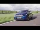 ŠKODA ENYAQ SPORTLINE iV in Race Blue Driving Video