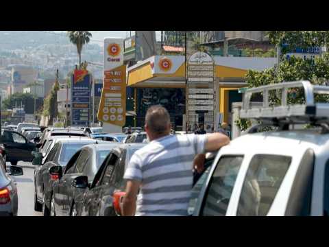 Long queues at Beirut petrol stations amid fuel crisis