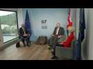 G7: Charles Michel and Ursula von der Leyen meet with Boris Johnson