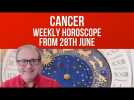 Cancer Weekly Horoscope from 28th June 2021