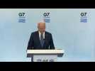 Biden hails 'extraordinarily collaborative and productive' G7 - Label : AFPTV - First images - Category : News