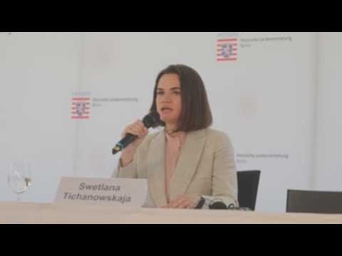 Belarusian opposition leader Svetlana Tikhanovskaya visits Germany
