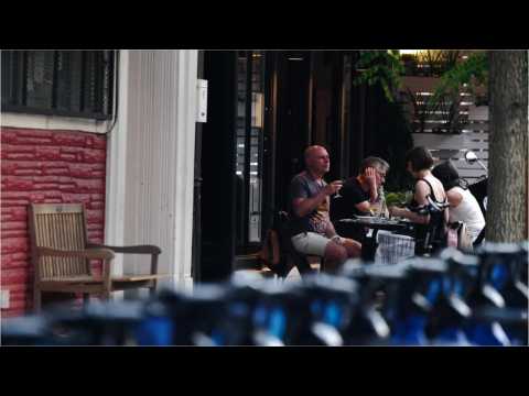 New Yorkers seen dining one year after lockdown