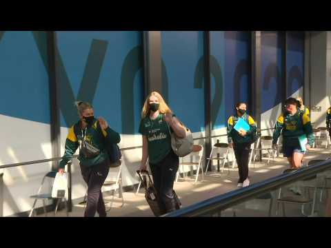Aussie softball team first to arrive in Japan for Olympics